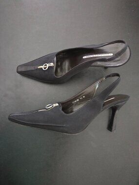 Donald J. Pliner Michi Black Slingback Heels, Size 10